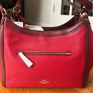 NWT Coach Kristy Shoulder Bag in Red Apple